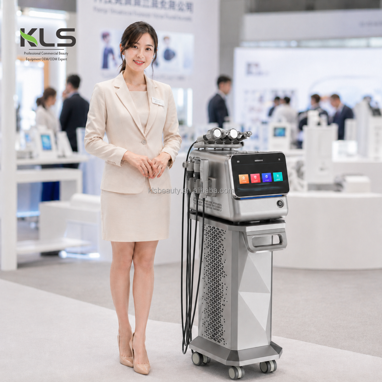 Professional 8 in 1 Hydro Dermabrasion Oxygen Facial Machine with CO2 Oxygenation and Skin Analyzer for Beauty Salon