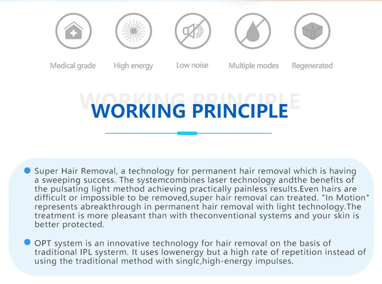 Laser Scar and Acne Removal Beauty IPL Beauty Machine Wrinkle Removal Facial Massage Machine