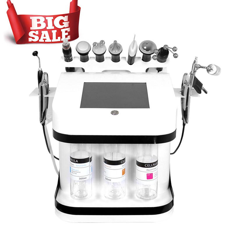 10 in 1 Hydro Dermabrasion Skin Deep Cleansing H2O2 Oxygen Jet Aqua Peel Facial Water Beauty Machine for Home Use