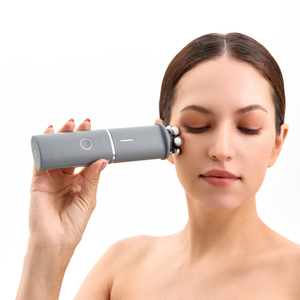 Intelligent RF 3D EMS Microcurrent Face Lift Muscle Stimulator Black Head Remover Skin Care Device Black