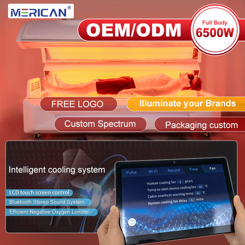 Merican Full Body Red LED Infrared Light Therapy Bed For Beauty Salon And Spa Care