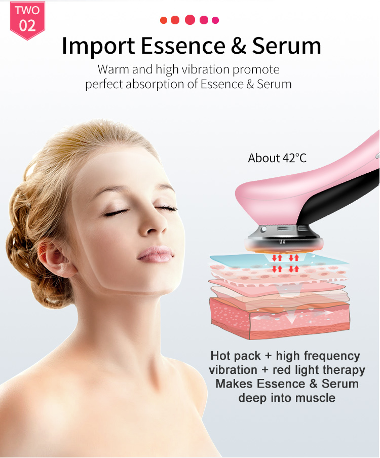 Microcurrent Facial Device Hot and Cold Beauty Equipment Facial Massager for Skin Care Multifunctional Facial Massager