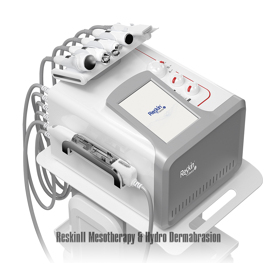 6-in-1 Needle-Free Hydra Oxygen Jet Facial Machine with Vacuum Technology for Hydrating &amp; Skin Whitening US/IT Plug Compatible