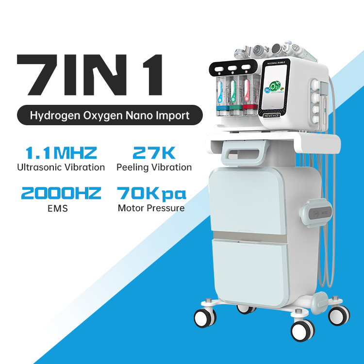 W05X 4.0 8 in 1 Small Bubble Hydro Skin Management Machine Water Oxygen Peeling Deep Cleansing Ultrasonic Beauty Device
