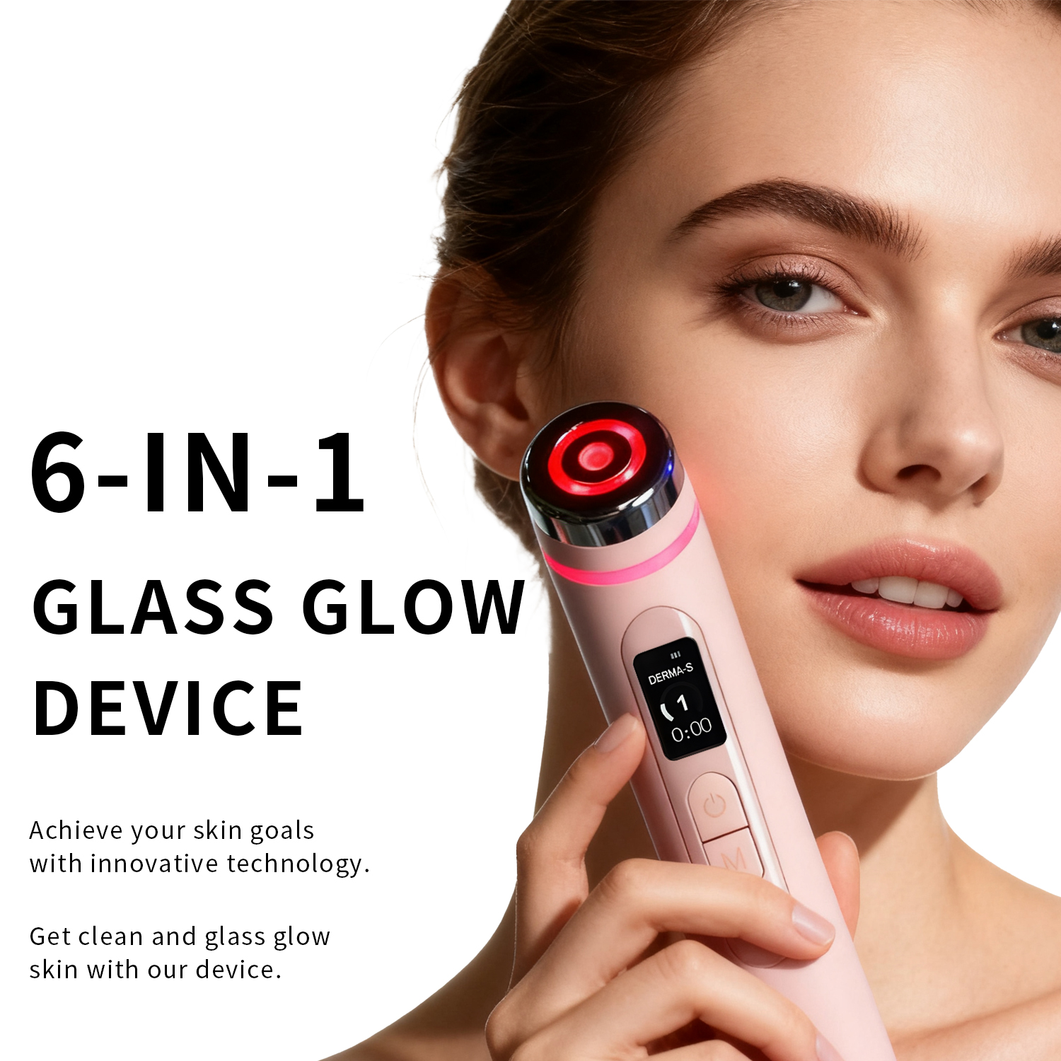 Facial Microcurrent Massage Device for Lifting and Firming, Reducing Fine Lines, and Hydrating Beauty Instrument