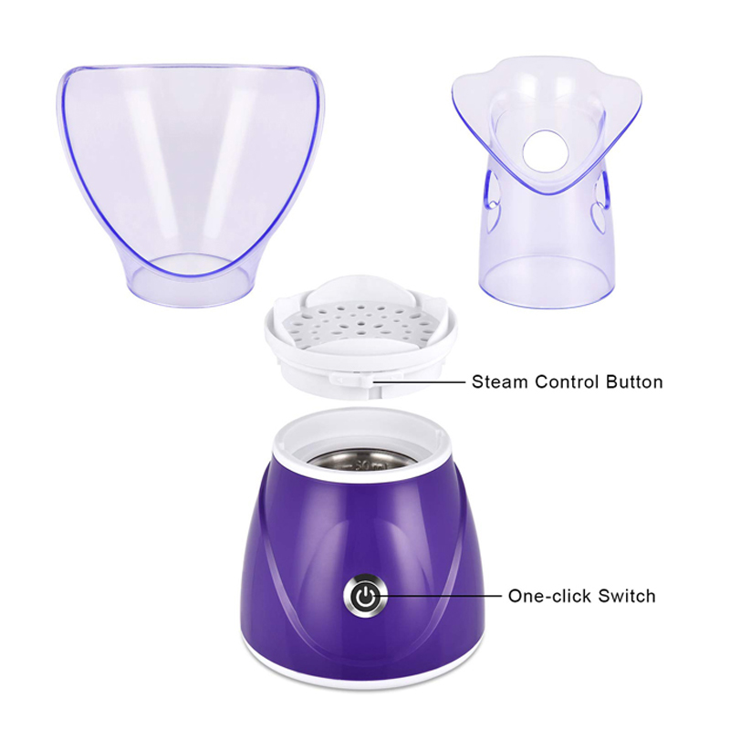 Facial Steamer Professional Steam Inhaler Facial Sauna Spa for Face Moisturizer-Sinus Pores with Timer Diffuser Skin Care