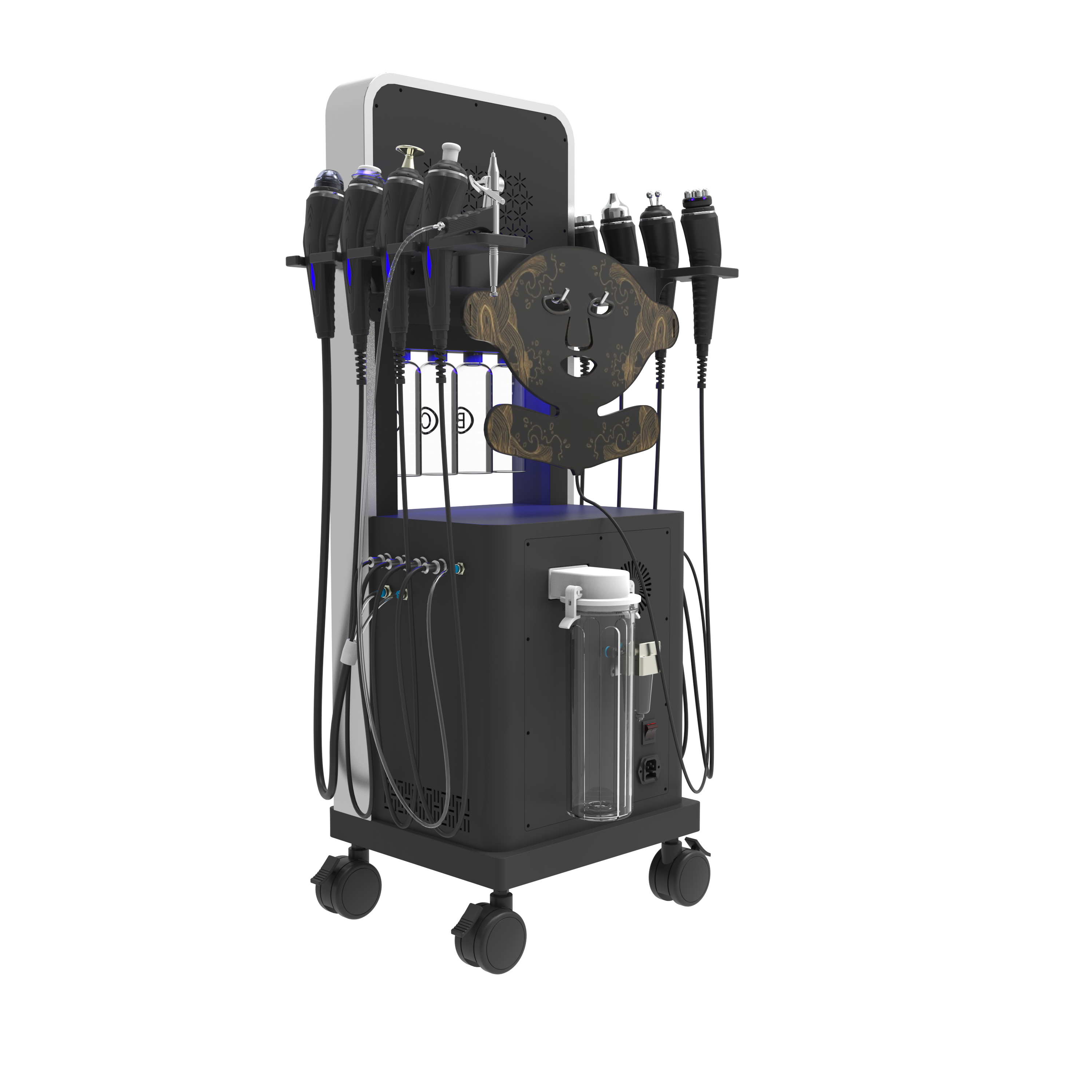 Professional Home Skincare Machine Hydra Dermabrasion Facial Cleanser 360&deg; Vortex Nozzle Deep Pore Skin Tightening Vacuum