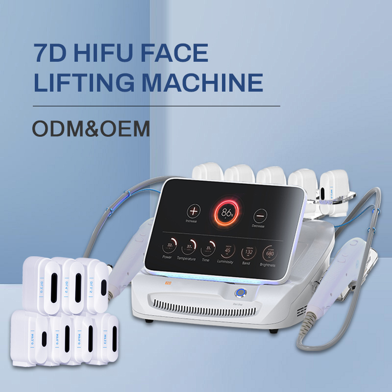 2026 Trend 7D Hifu Machine No Down Time Facial Body Ultrasound Face Lift Anti-wrinkle Skin Tightening Body Slim Face Clean Brush