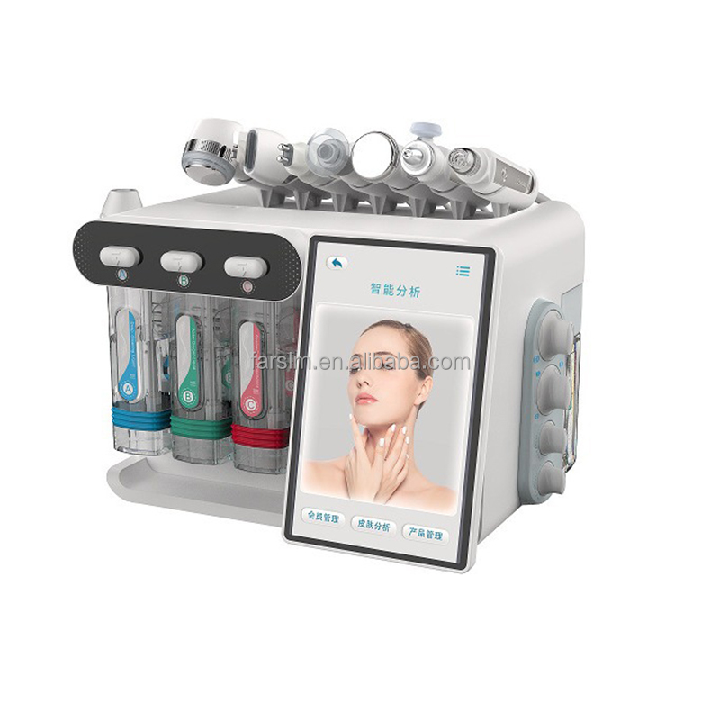 Quality Certificate 8 in 1 Microdermabrasion Device Oxygen Jet Bubble Clean Skin Rejuvenation SkinCare Peel Spray Facial Machine