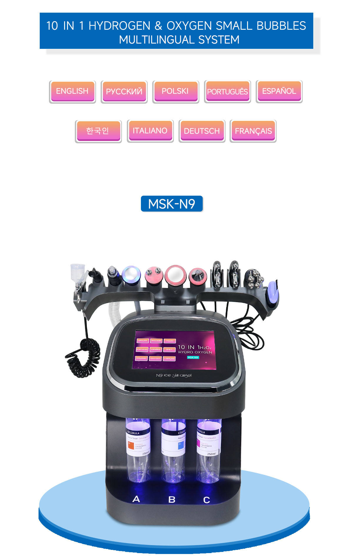 Oxygen Facial Machine for Deep Cleaning and Hydration