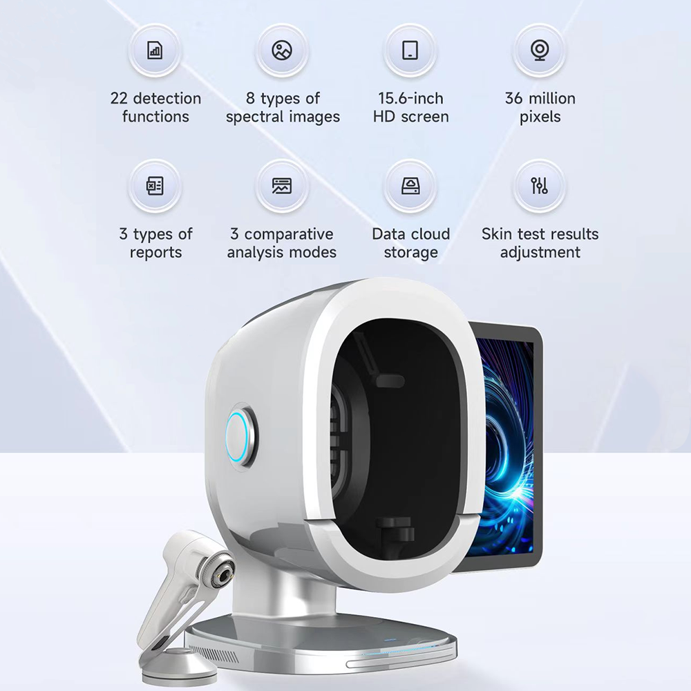 Newest 3D AI Intelligent Skin Analyzer Face Scanner Skin Analysis Machine Facial Tester Scanner Support 19 Languages