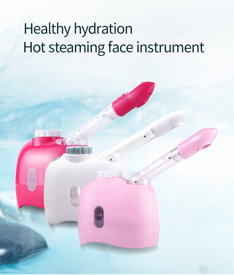 XBH Cuotom Logo Wholesale Home Skin Nano Ionic Spa Portable Professional Face Nose Steam Inhaler Machines Facial Steamer