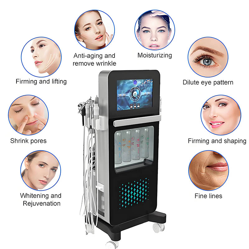 17 in 1 Hydra Skin Purifying Revitalizing Cleansing Hydro Beauty Professional Facial Machine