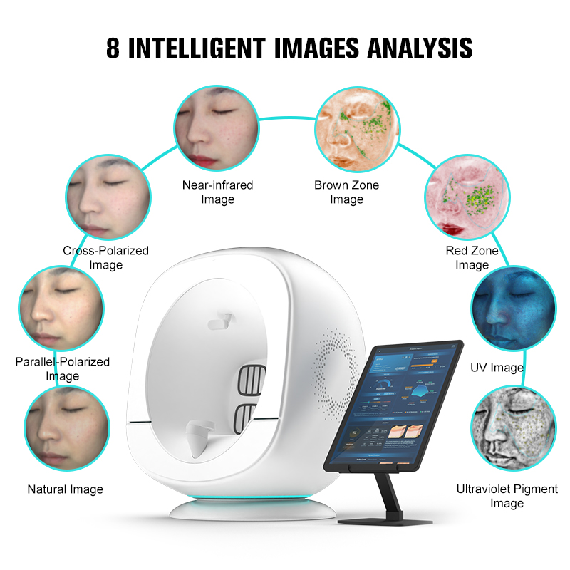30+ Detection Dimensions Skin Analyzer with Android System Scientific Aging Quantification Via AI Algorithm for Salon Use