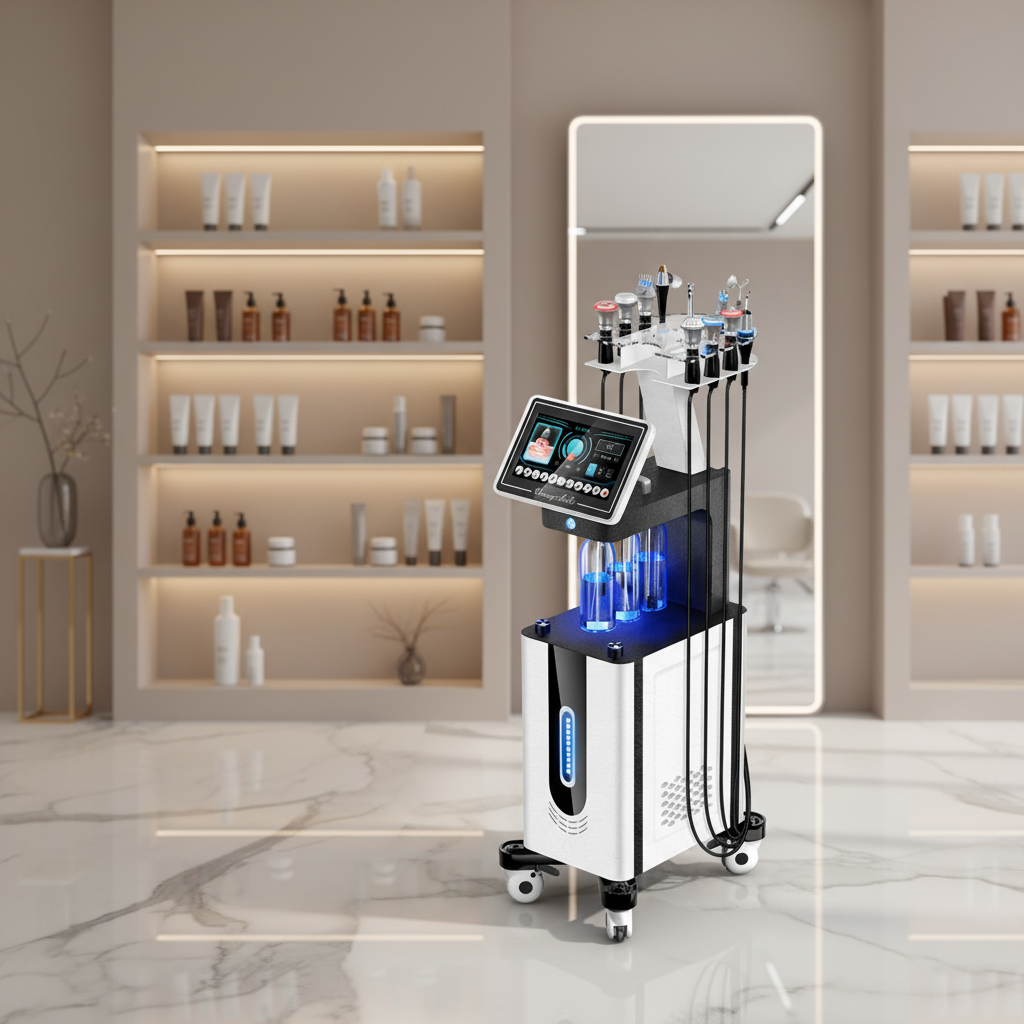 11 in 1 Water Oxygen Facial Spa Equipment Multifunctional Black Oxygen Bubble Hydro Microdermabrasion Beauty Machine