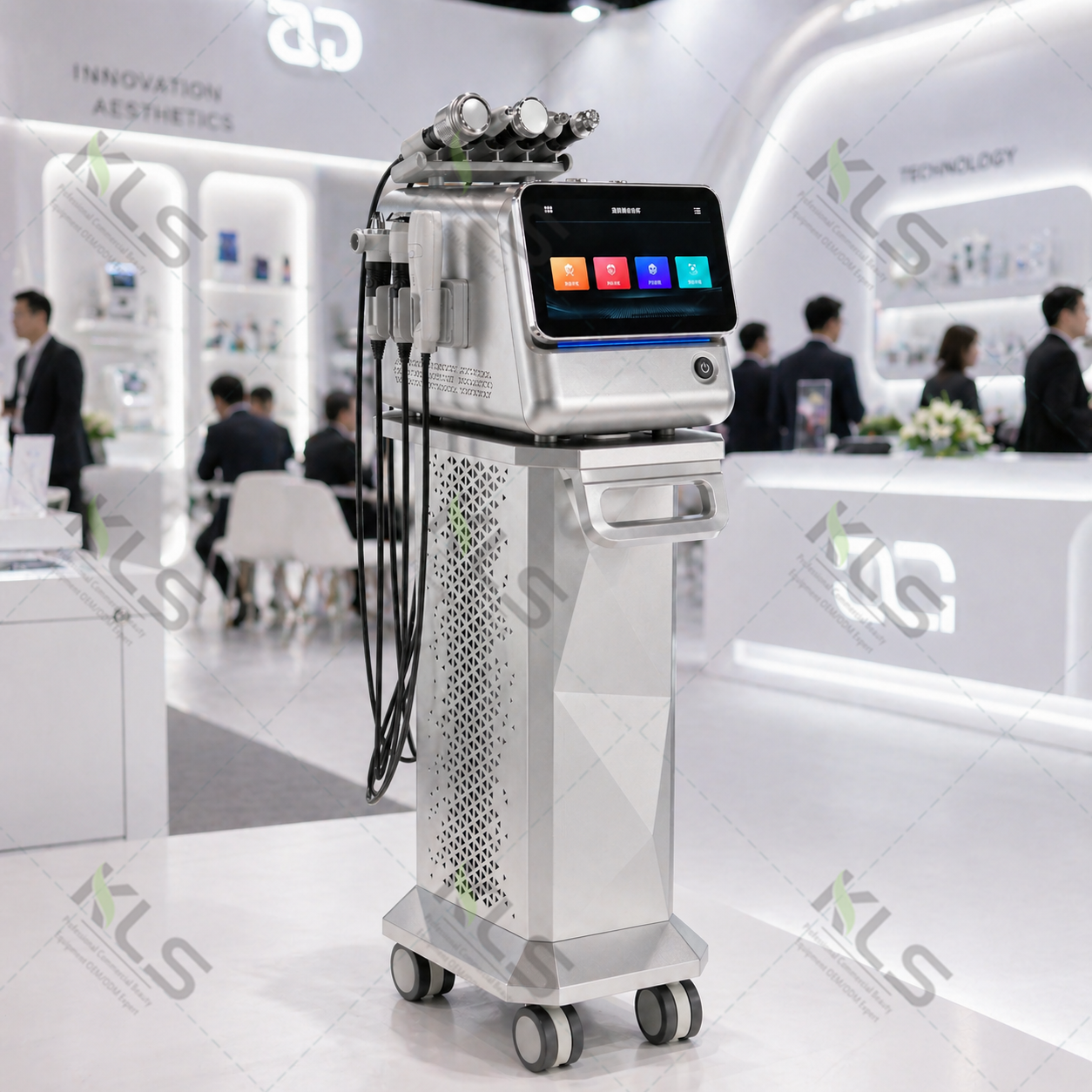 Professional 8 in 1 Hydro Dermabrasion Oxygen Facial Machine with CO2 Oxygenation and Skin Analyzer for Beauty Salon