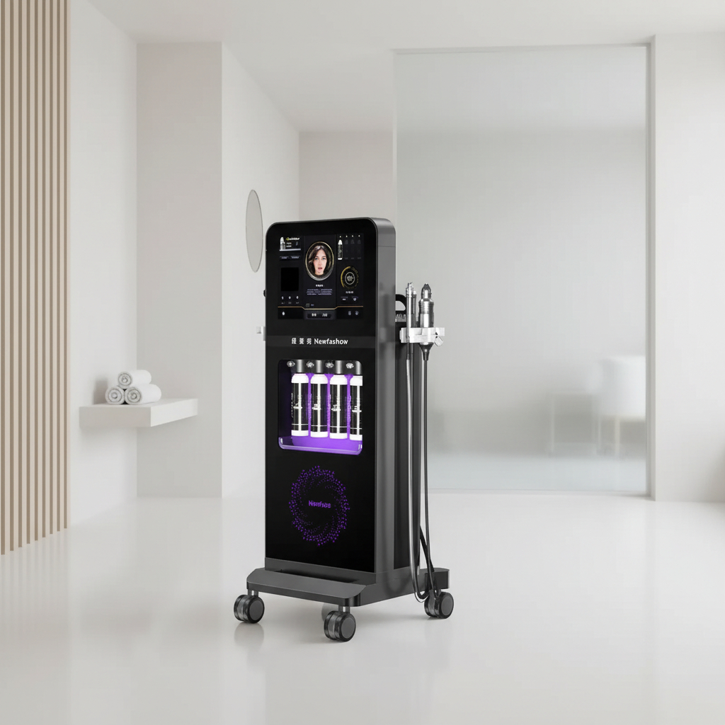 Hot Portable 7 in 1 Anti-Aging Facial Instrument Oxygen Spray Beauty Machine with Deep Cleaning Function US &amp; IT Plug Options
