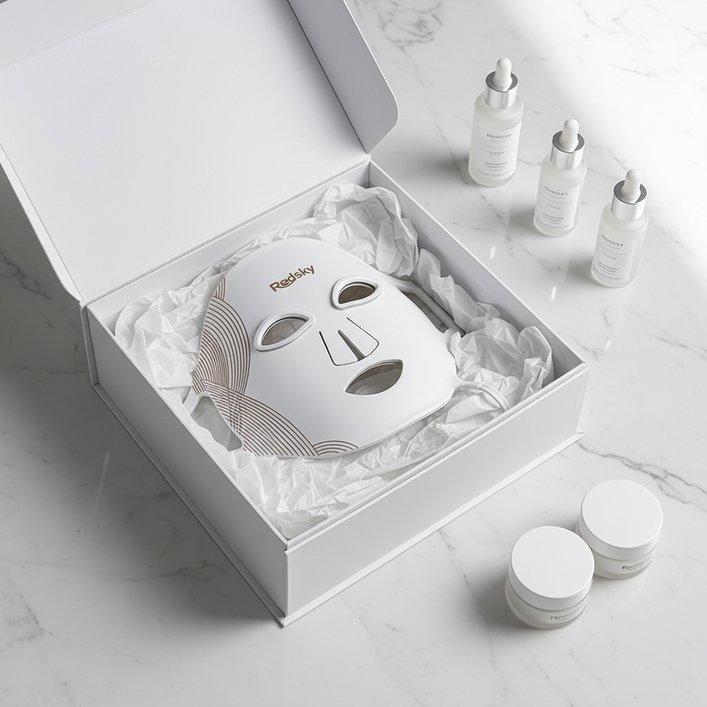 REDSKY Led Face Mask Infrared Light Red Light Therapy Mask For Skincare Beauty Salon Equipment