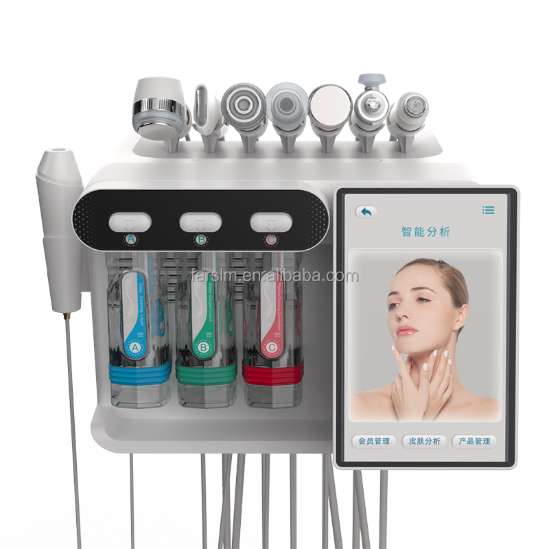 Quality Certificate 8 in 1 Microdermabrasion Device Oxygen Jet Bubble Clean Skin Rejuvenation SkinCare Peel Spray Facial Machine