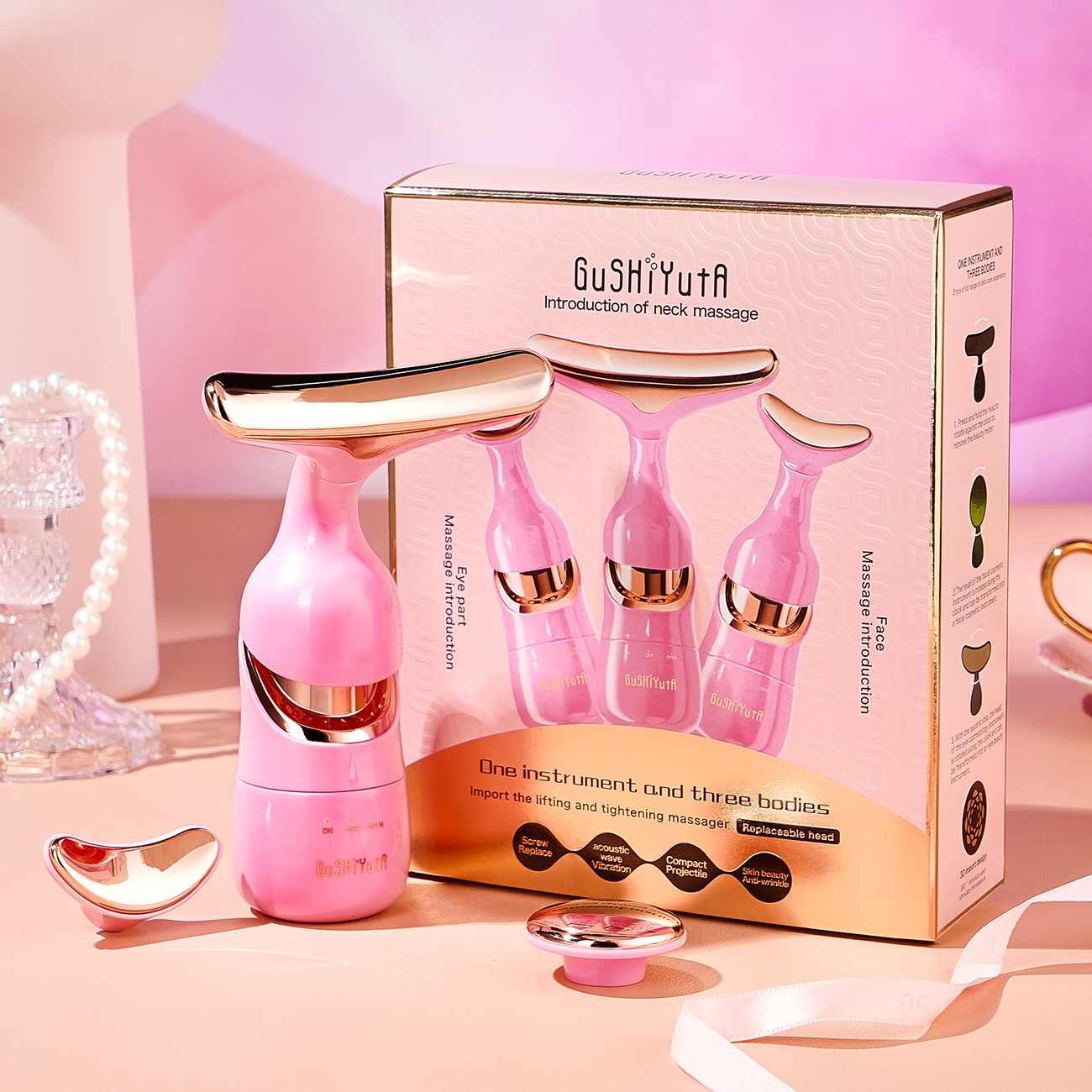 OEM Factory Anti-aging Face And Neck Lifting Massager Face Massager Skin Care Wrinkle Remover Beauty Tools Neck Lifting Device