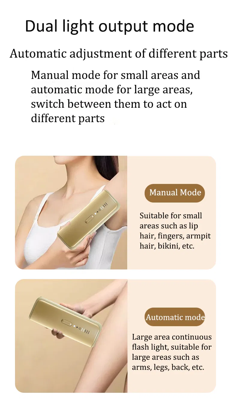Professional Home Use High Power Laser IPL Epilator Painless Shaving Epilator Handset Women Skin Facial Hair Removal Machine