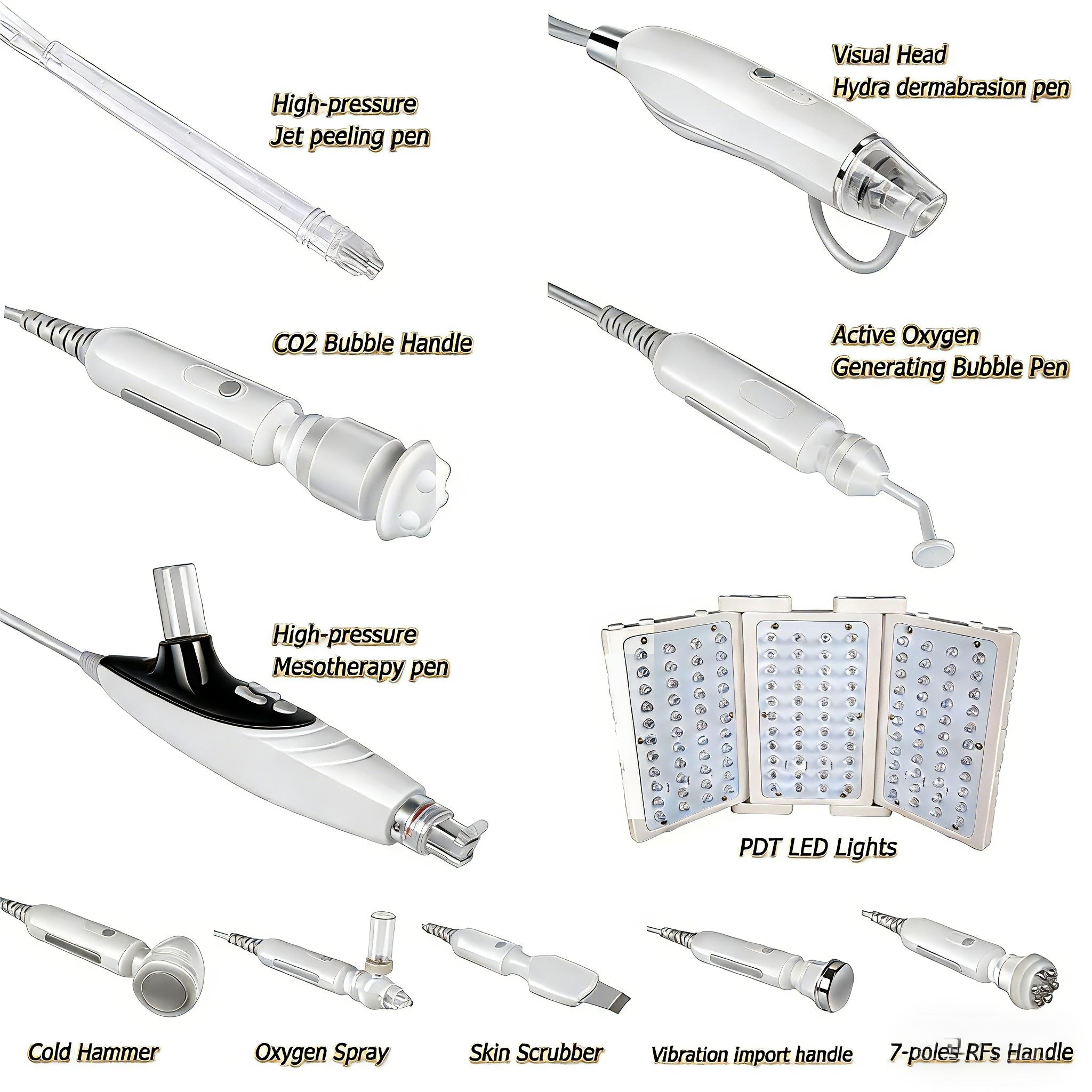 2026 14 in 1 Professional Facial Machines Manufacturer Hydra Dermabrasion Oxygen Jet Skin Care Aqua Peel Hydra Machine