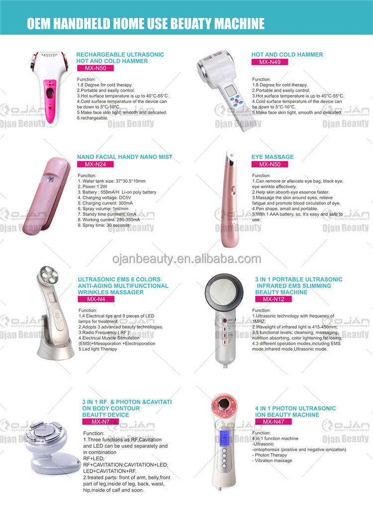 Cryo Facial Skin Cool Cryo-electroporation Beauty Machine/hot Cold Hammer Anti Aging Devices
