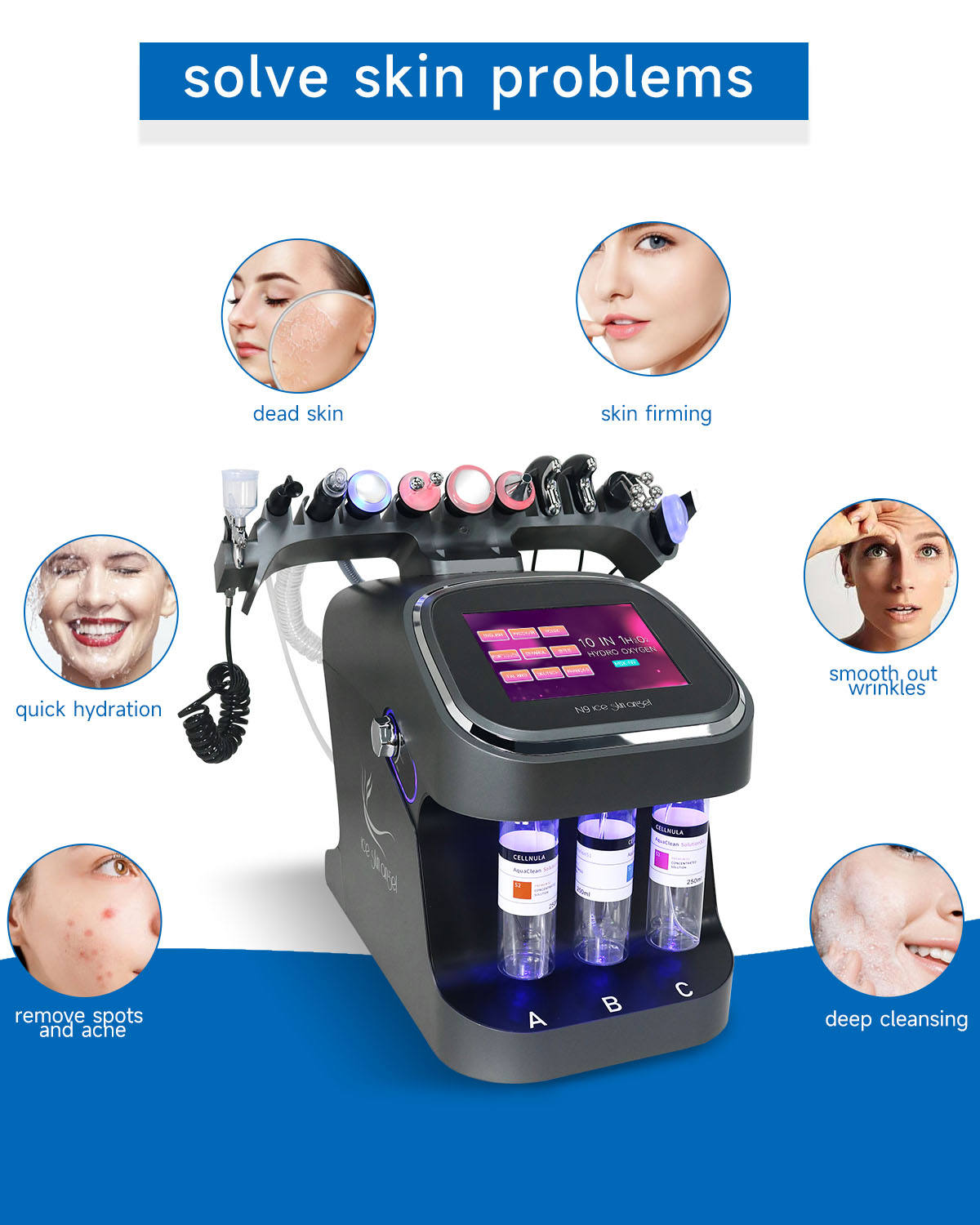 Oxygen Facial Machine for Deep Cleaning and Hydration