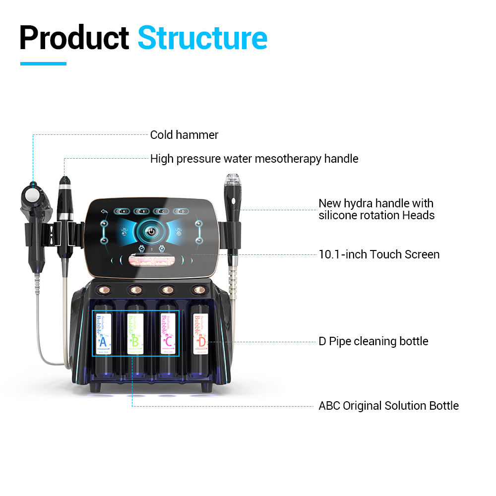2026 New 360 Vacuum Rotation Blackhead Removal Hydro Face Cleaning Hydra Beauty Facial Machine
