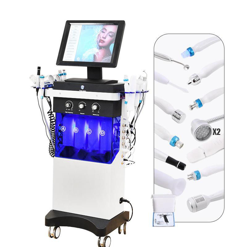 Beauty Facial Machine Aqua Peeling Hydro Microdermabrasion Oxygen Jet Technology Stainless Steel CN Origin Commercial Eyes