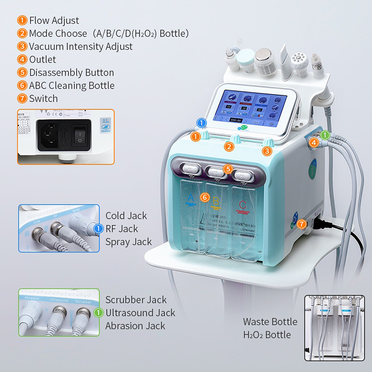 Oxygen Injection Hydro Dermabrasion Machine View 3