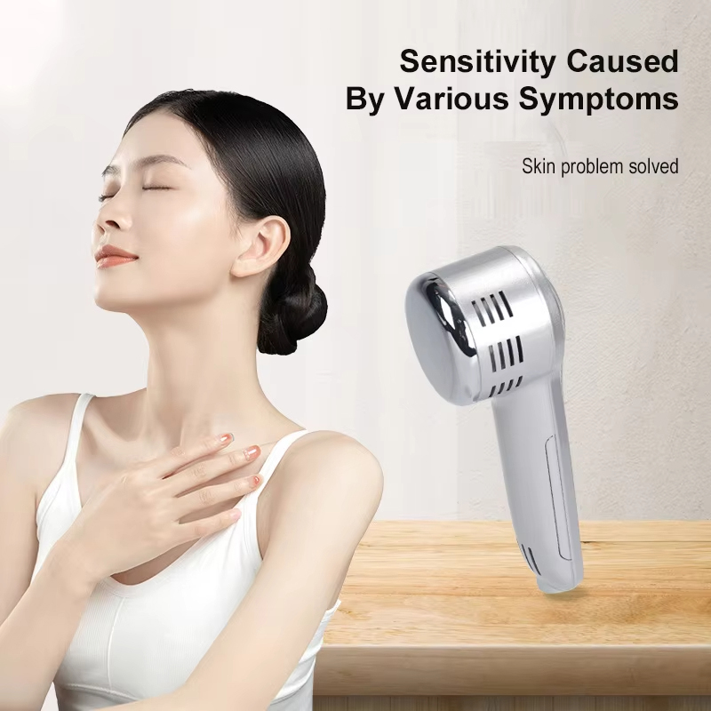 Handheld Cryotherapy Cooling Tool Facial Care Device 2in 1 Hot Cold Skin Tightening Facial Lifting Vibration Massage Hammer