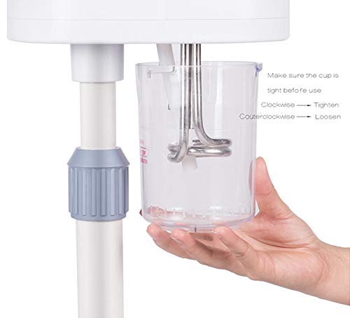 New Electric Facial Steamer Digital Touch Screen Professional Hot Vapour Beauty Salon Skin Care Steamer 750ml Water Tank ABS