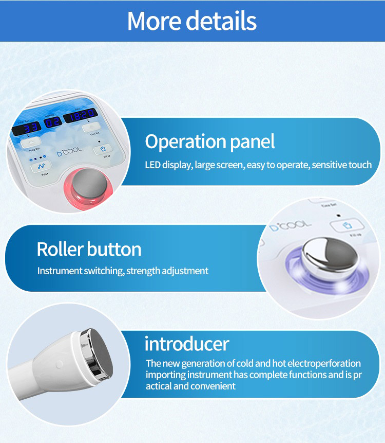 WD101 Cool Lifting Cryotherapy Facial Equipment LED AU Plug ABS Material Fast Shipping Mesotherpay Device
