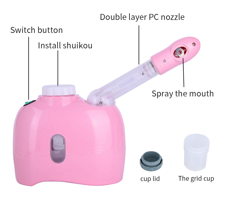 XBH Cuotom Logo Wholesale Home Skin Nano Ionic Spa Portable Professional Face Nose Steam Inhaler Machines Facial Steamer