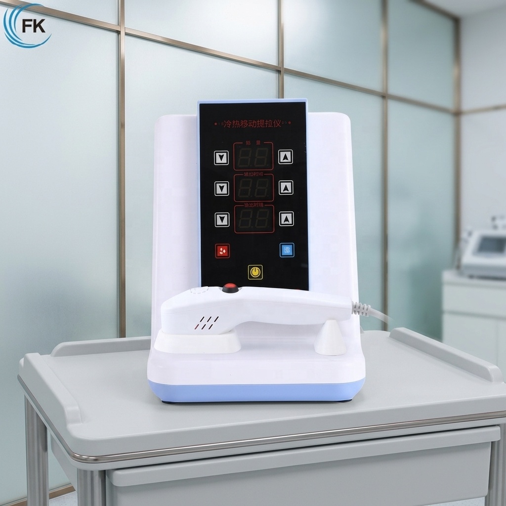 Professional Hot and Cold Skin Care Facial Lifting Machine Cryotherapy Thermotherapy Thermal Face Lift Device