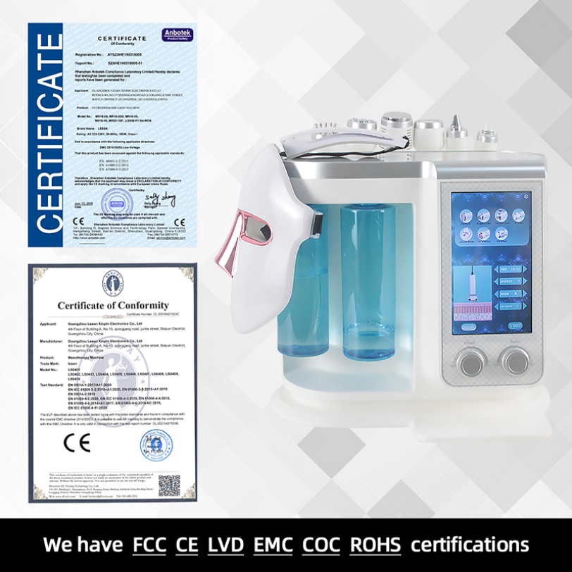 Portable Oxygen Face Machine 7 in 1 Multifunctional Oxygen Therapy Spray Skin Care Spa Facial Oxygen Jet Machine