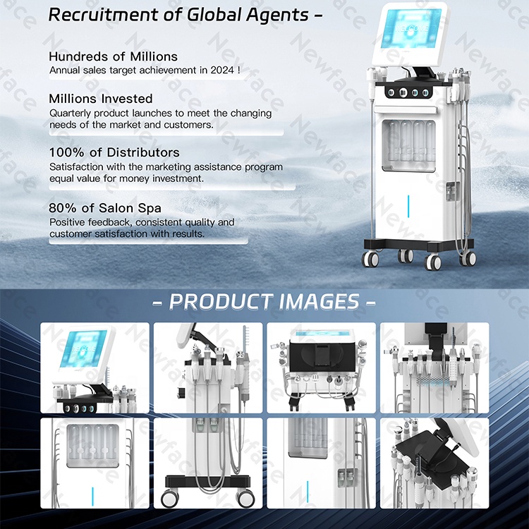 NewFace 2025 Professional Facial Machines Manufacturer Hydra Dermabrasion Oxygen Jet Skin Care Aqua Peel Hydro Beauty Machine