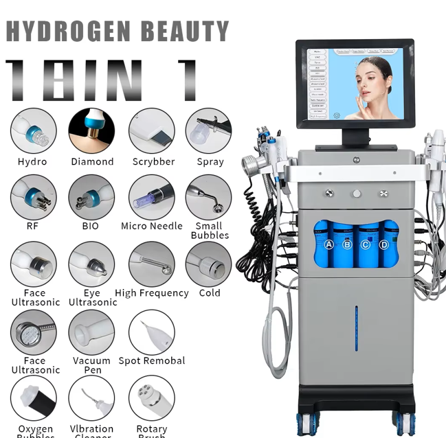 Hydra Aqua Peeling Hydro Dermabrasion Machine Facial Microdermabrasion Equipment Made of Durable ABS Material