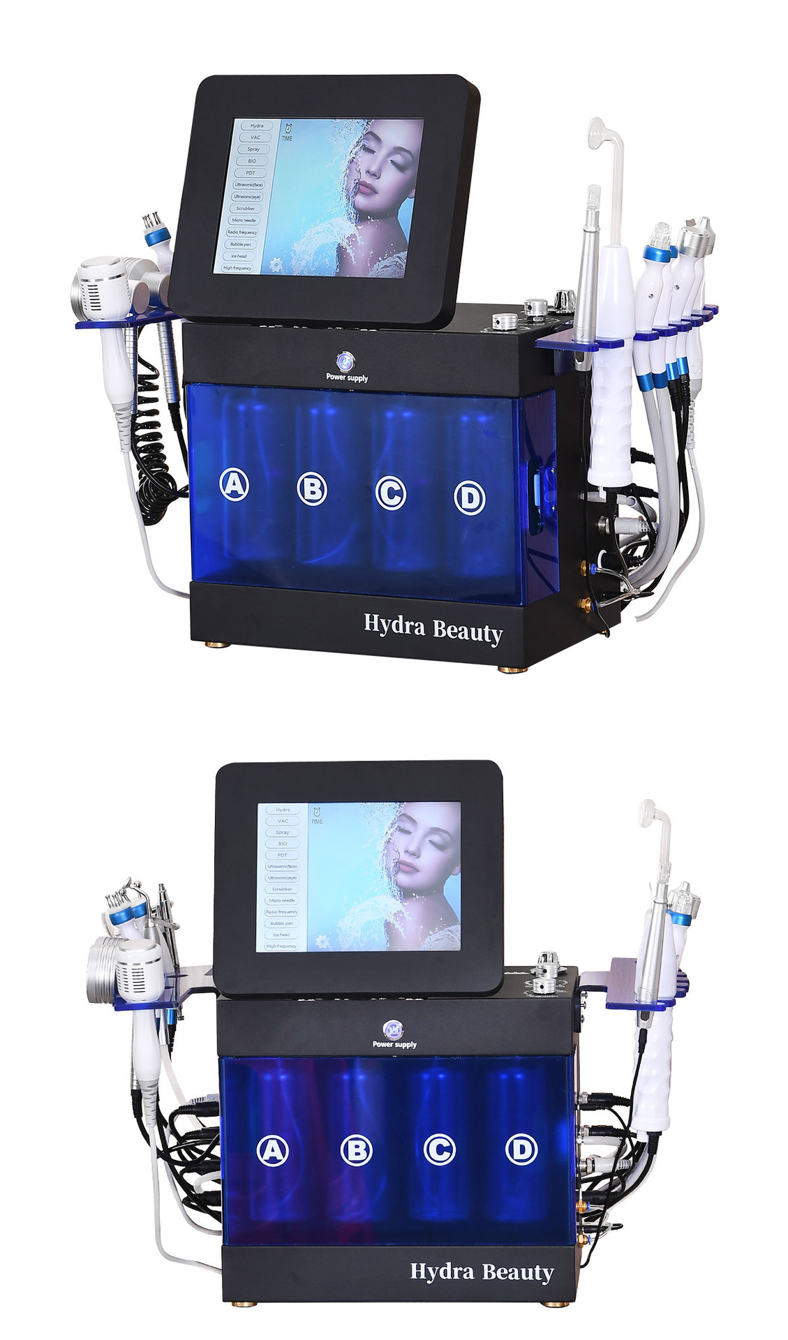 Portable Beauty Salon 14 in 1 Hydra Beauty Machine Microdermabrasion Hydro Facial Machine