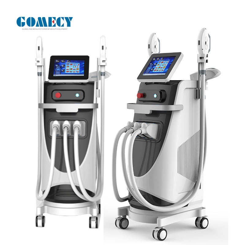 Opt IPL + Elight + RF + ND YAG Laser 4 in 1 Multifunction Facial Treatment