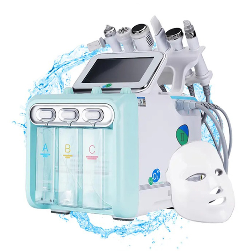 Professional 7 In 1 Water Oxygen Jet H2O2 Aqua Peel Facial Microdermabrasion Hydra Dermabrasion Skin Care Machine