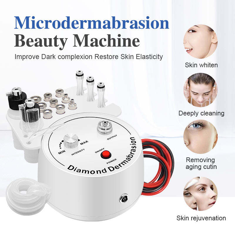 3-in-1 Professional Diamond Microdermabrasion Machine Skin Polishing Device With Oxygen Infusion and Blackhead Extraction