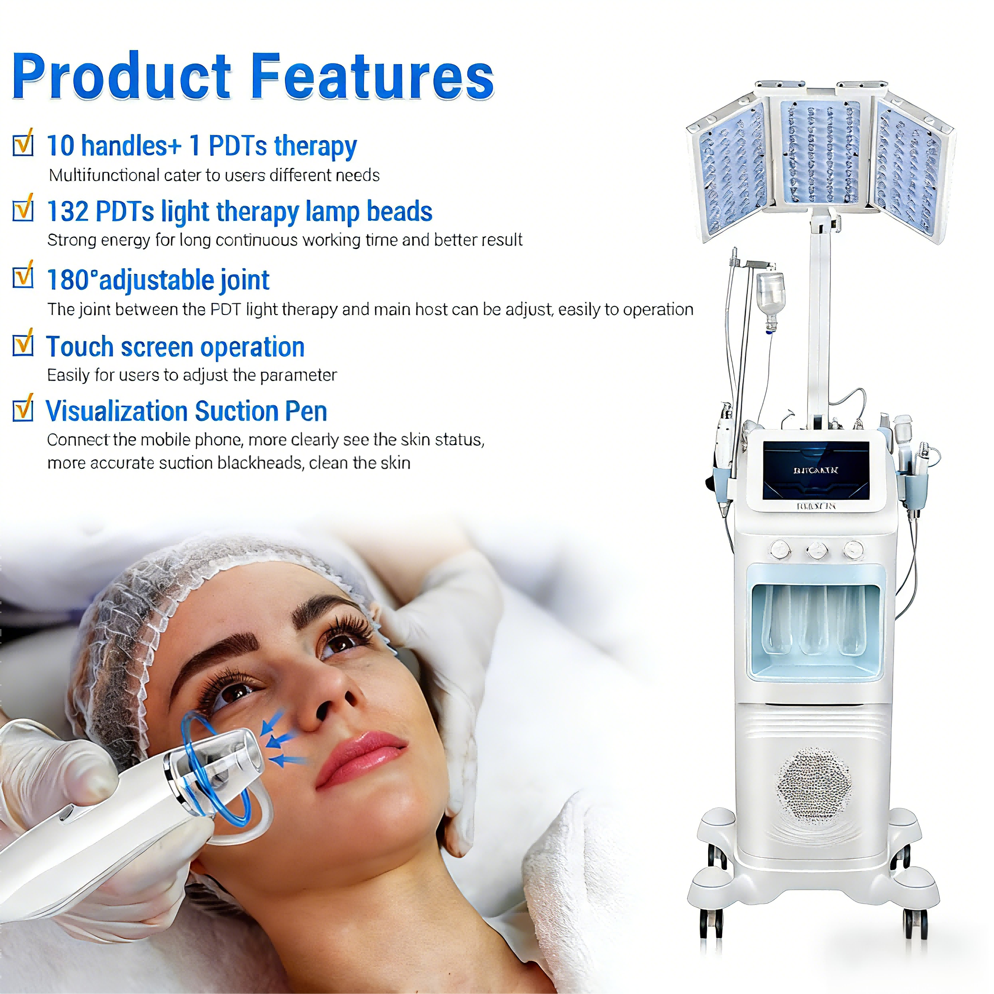 2026 14 in 1 Professional Facial Machines Manufacturer Hydra Dermabrasion Oxygen Jet Skin Care Aqua Peel Hydra Machine