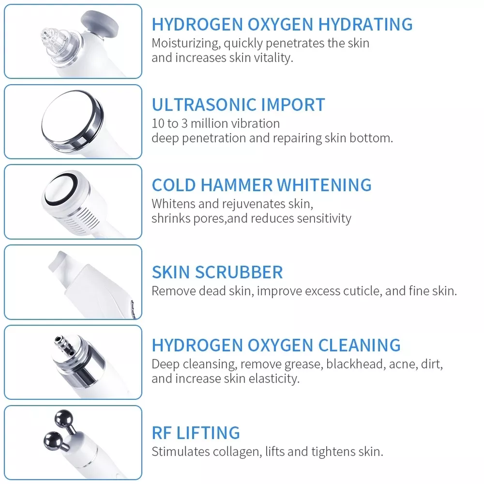 Factory Price Ultrasonic Dermabrasion Beauty Machine with H2O2 Cleaning