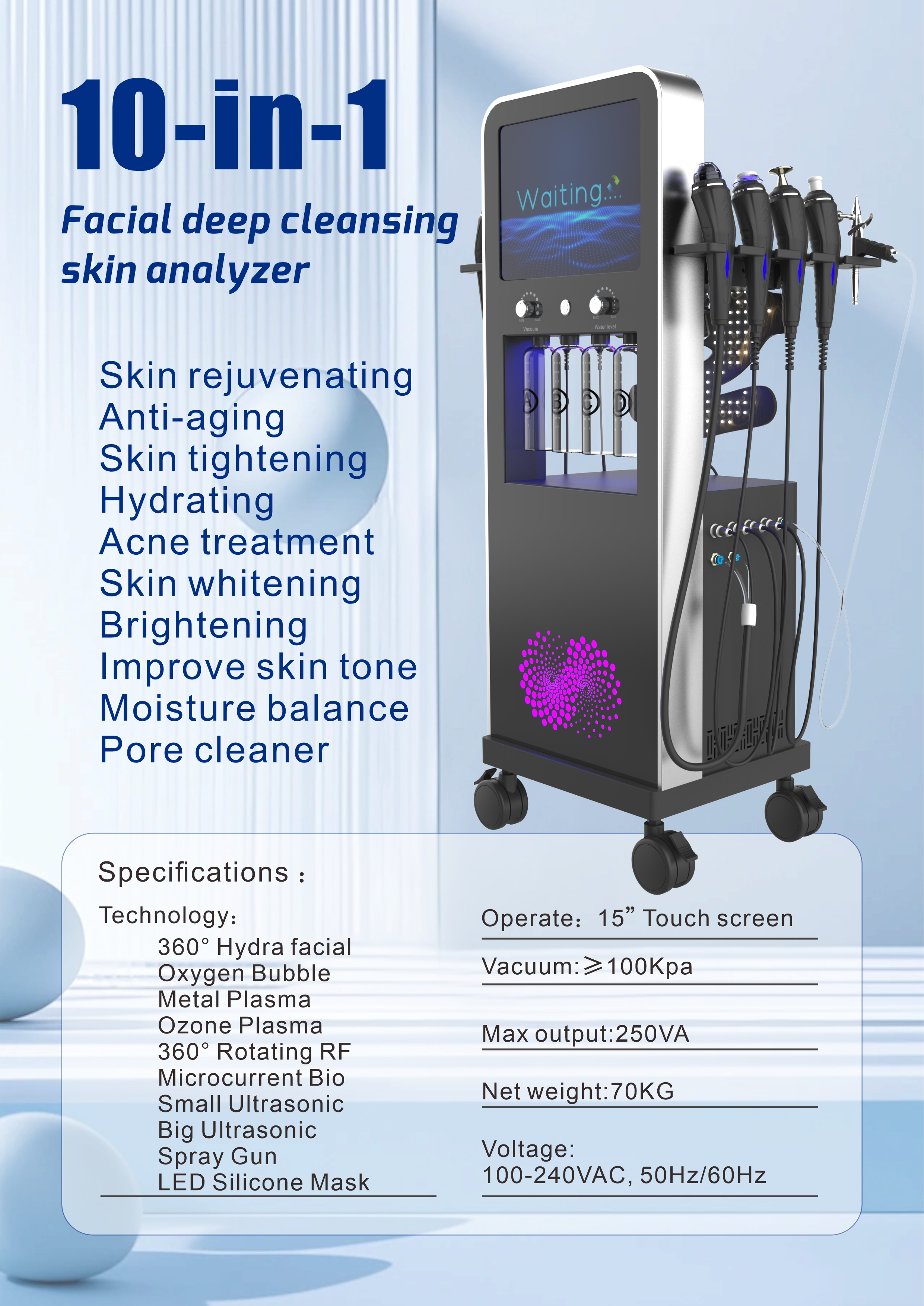 Hydra Dermabrasion Machine Display 1