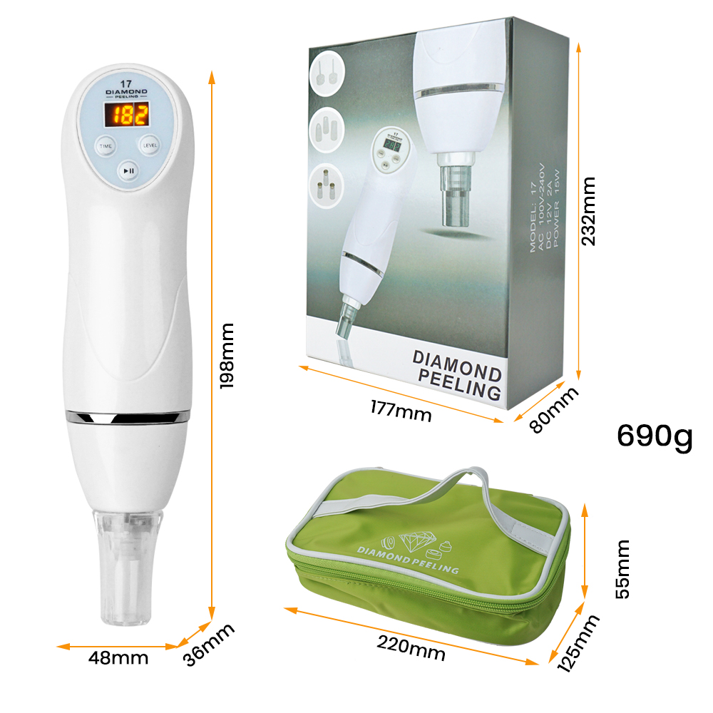 Portable Handheld Diamond Microdermabrasion Vacuum Peeling Skin Rejuvenation Dermabrasion Machine