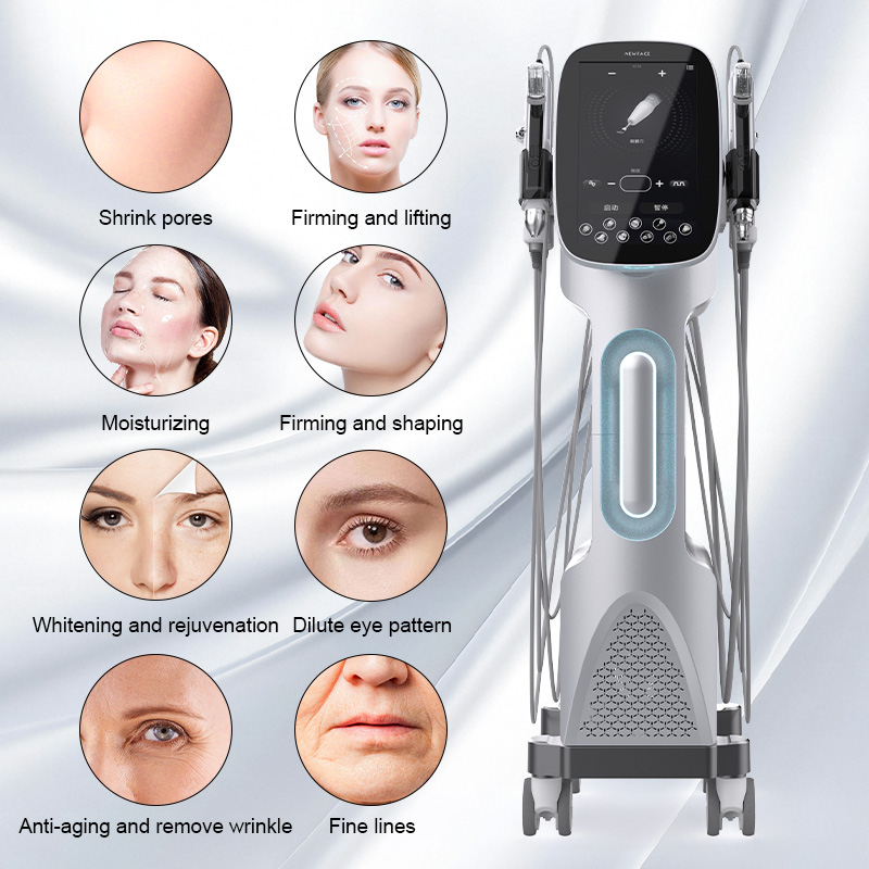 9 in 1 Professional Face Deep Cleansing Beauty Machine with Aqua Peeling Oxygen Bubble for Skin Rejuvenation Skin Tightening