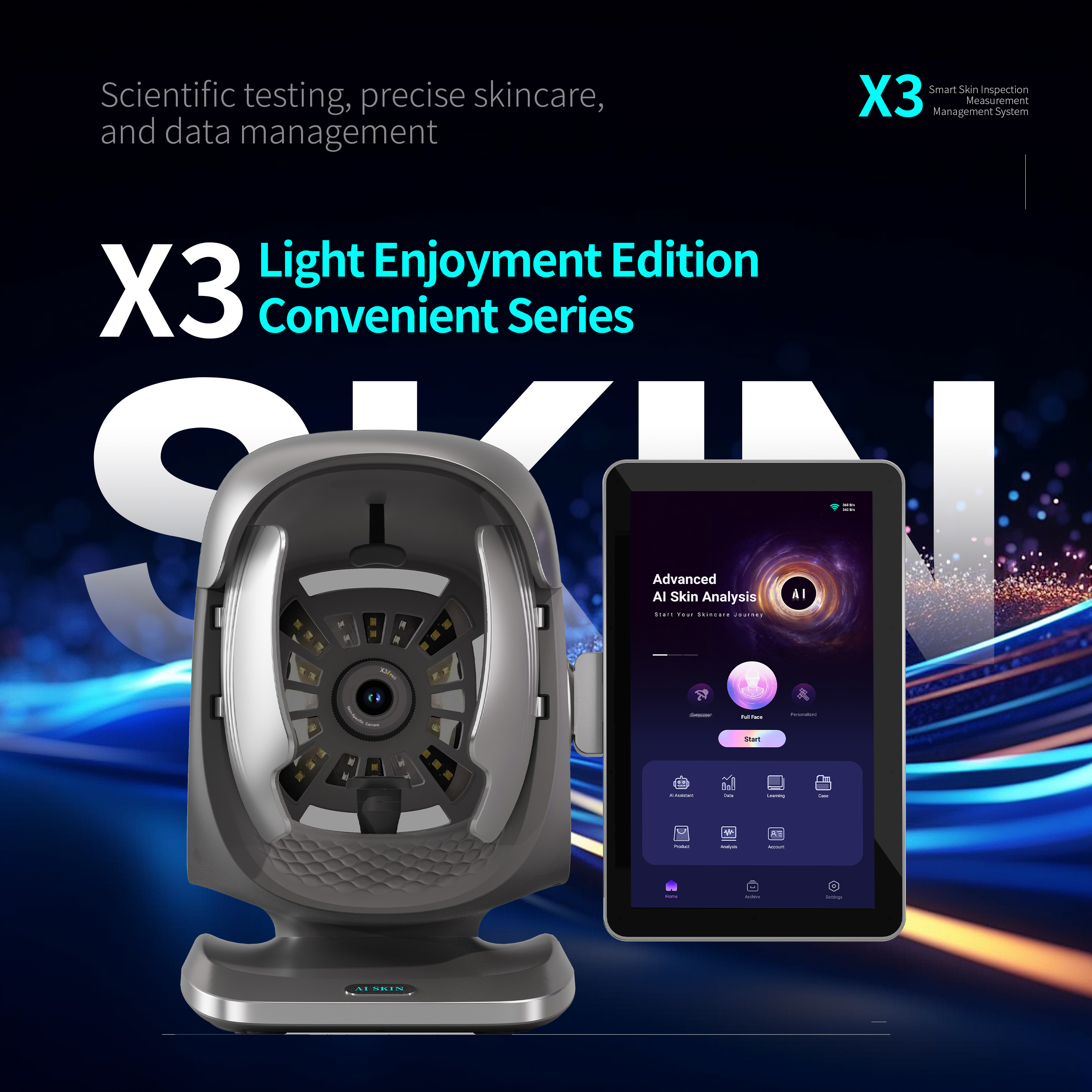 2026 New Ai Intelligent Skin Analysis Machine 4 Comparison Modes Best Skin Analyzer Device for Spa Clinic With Aging Prediction