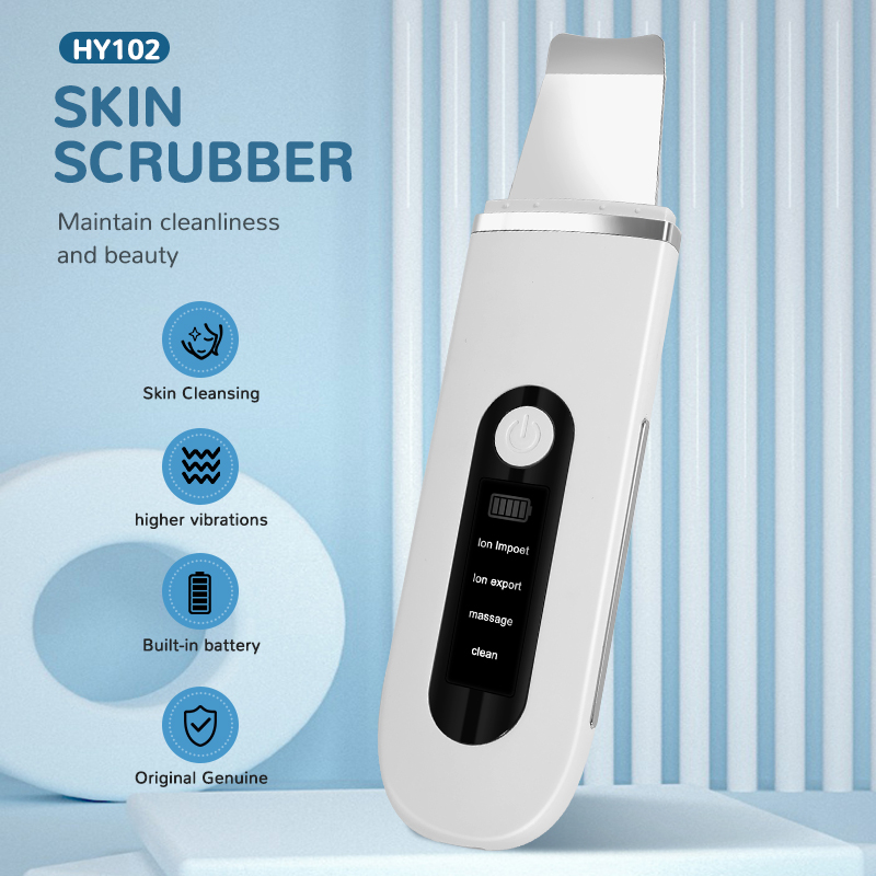 Electric Ultrasonic Waterproof Hand Held Household Skin Peeling Machine Pore Cleaner Facial Cleanser Blackhead Remover Beauty